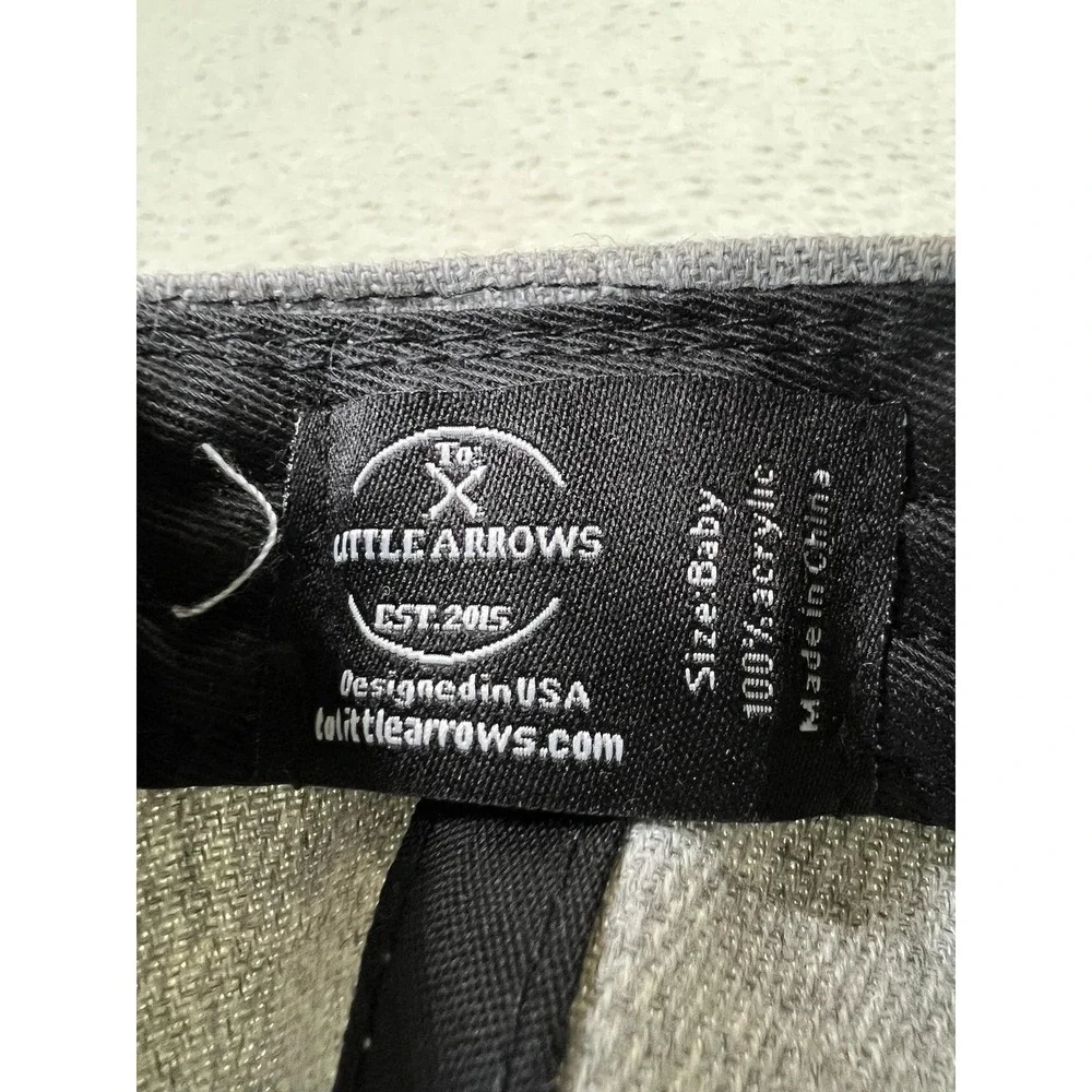 Little Arrows‎ Hat Cap Snap Back Heather Gray Junior JR Logo Patch Kids Youth